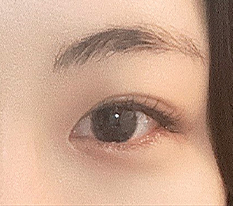 My eyes look natural and pretty haha