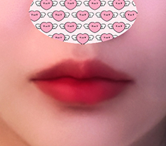 I brought out the point in my lips