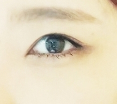 Escaped sleepy-looking eyes