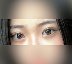 My eyes became naturally glamorous
